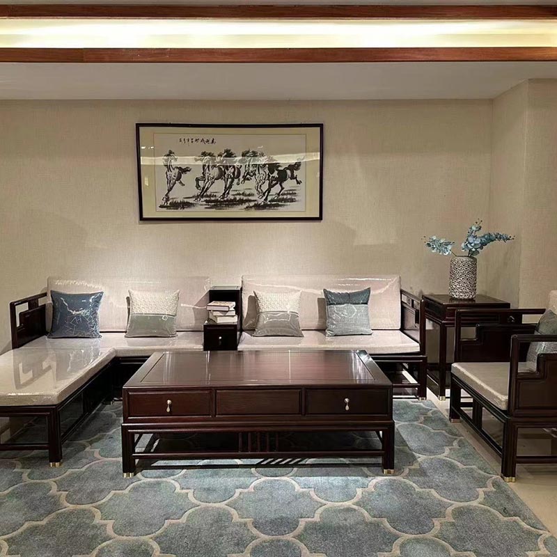 Bagong Chinese Style Ebony Living Room Sofa
