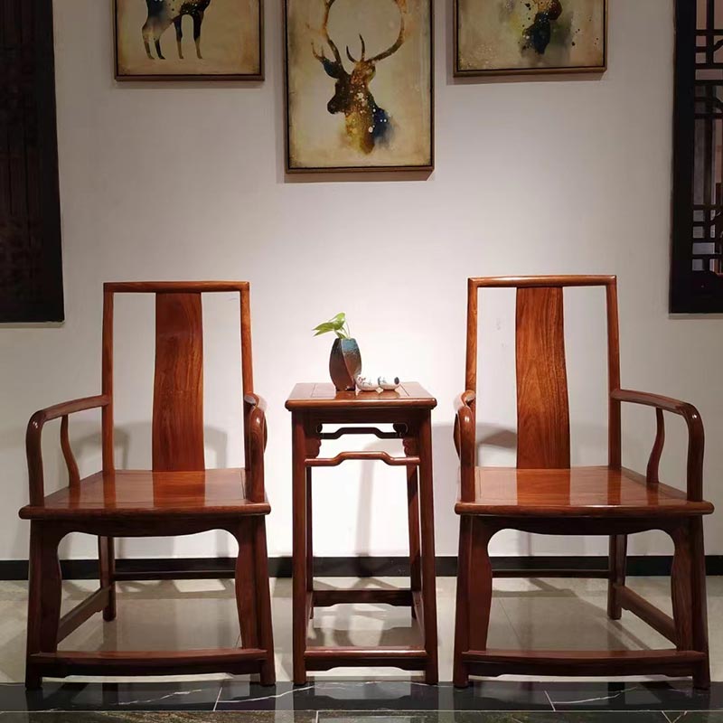 Upuan sa Opisina Chinese Retro Armchair